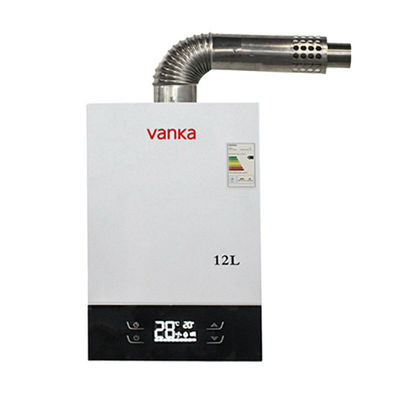 เครื่องทําน้ําอุ่นแก๊สติดผนัง 12L เครื่องทําน้ําอุ่นภายในอุณหภูมิคงที่