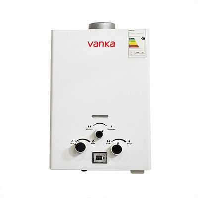 เครื่องทําน้ําอุ่นแก๊สควันแบบพกพา LPG ติดผนัง พร้อมทองแดงไร้ออกซิเจน