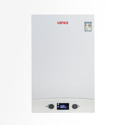 Powder Coating 35kg Wall Mounted Gas Combi Boiler Thermostat CE การรับรอง