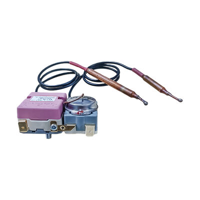 เทอร์โมสตัทแบบท่อขนิดสแตนเลสสตีลรีเซ็ตด้วยไฟฟ้าและแบบแมนนวล เทอร์โมสตัทเชิงกลสำหรับเครื่องทำน้ำอุ่นในบ้าน