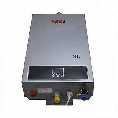 เครื่องทำน้ำอุ่นแก๊สโพรเพนแบบพกพา 8 ลิตร พร้อมระบบควบคุมอุณหภูมิแบบติดผนัง