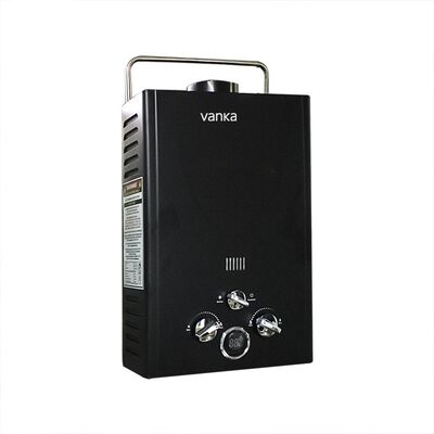 เครื่องทําน้ําอุ่นแบบพกพา LPG 12L สีดํา