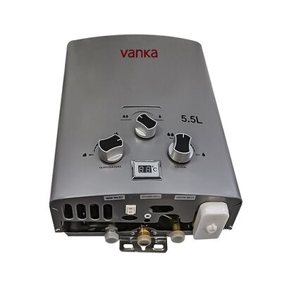 เครื่องทำน้ำอุ่นแก๊สโพรเพนแบบพกพาสำหรับตั้งแคมป์แบบไร้ถัง แรงดันต่ำ เริ่มต้นการทำงานได้ง่าย ดีไซน์กะทัดรัด น้ำหนักเบา