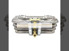 การประกอบการเผาไหม้เครื่องทําความร้อนน้ํา 4 แถว 150mm-1800mm
