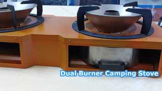 เตาแคมปิ้งแบบ Dual Burner น้ำหนักเบาและพับได้
